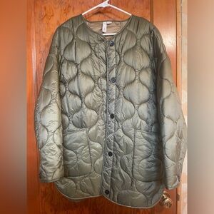 Mango MNG Water Repellent Quilted Liner Jacket
